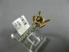 ESTATE .48CT DIAMOND 14KT 2 TONE GOLD 3D LUCIDA ROUND SEMI MOUNT ENGAGEMENT RING