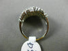 ESTATE WIDE 1.50CT ROUND & BAGUETTE DIAMOND 14KT WHITE GOLD MULTI WAVE LEAF RING