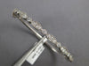 1.40CT DIAMOND 14K WHITE GOLD 3D ROUND & MARQUISE SHAPE FILIGREE BANGLE BRACELET