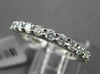 ESTATE 1.25CT ROUND DIAMOND 14KT WHITE GOLD SHARED PRONG ETERNITY RING 2mm WIDE