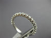 ESTATE .52CT DIAMOND 18KT WHITE GOLD 3D 2MM ROUND 3/4 ETERNITY ANNIVERSARY RING