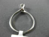ESTATE .40CT DIAMOND 14KT WHITE GOLD 3D CLASSIC SOLITAIRE ENGAGEMENT RING #23091