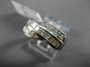 ESTATE WIDE .65CT ROUND & PRINCESS CUT DIAMOND 14KT WHITE GOLD X COCKTAIL RING