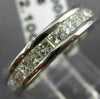 ESTATE 2.10CT PRINCESS CUT DIAMOND 14K WHITE GOLD ETERNITY ANNIVERSARY RING 6542