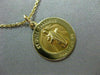ESTATE 14KT YELLOW GOLD CIRCULAR SAINT JUDE THADDEUS PRAY FOR US PENDANT #25010