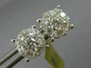 ESTATE LARGE 1.38CT DIAMOND 18K WHITE GOLD FLOWER HEART SHAPE LOVE STUD EARRINGS