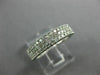 .50CT DIAMOND 14KT WHITE GOLD MULTI ROW FILIGREE SEMI ETERNITY ANNIVERSARY RING