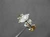 ESTATE WIDE 1.52CT MARQUISE DIAMOND PLATINUM & 18KT GOLD ENGAGEMENT RING #21646