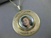ANTIQUE LARGE 14KT YELLOW GOLD VICTORIAN FILIGREE PENDANT WITH PICTURE #22516