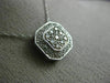 ESTATE .50CT WHITE & FANCY YELLOW DIAMOND 14K WHITE GOLD FILIGREE PENDANT #20803