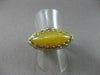 ANTIQUE 14KT YELLOW GOLD MARQUISE SHAPE YELLOW CARNELIAN FILIGREE RING #22335