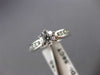 ESTATE WIDE .91CT ROUND DIAMOND 14KT WHITE GOLD SOLITAIRE ENGAGEMENT RING #21702