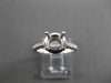 ESTATE .35CT DIAMOND 14K WHITE GOLD 3D FILIGREE SEMI MOUNT ENGAGEMENT RING #1568
