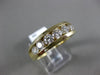 ESTATE LARGE 1.61CT DIAMOND 14KT YELLOW GOLD 7 STONE CHANNEL ANNIVERSARY RING