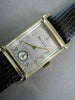 ANTIQUE 14KT GOLD SQUARE FACE BULOVA MEN'S WATCH SIMPLE & CLASSIC #21622