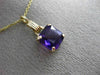 ESTATE 1.50CT AAA AMETHYST 14KT YELLOW GOLD 3D SOLITAIRE FLOATING PENDANT #26240