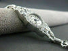 ANTIQUE ART DECO 1.30CT OLD MINE DIAMOND FILIGREE PLATINUM SOLAR WATCH #22177