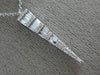 ESTATE .38CT DIAMOND 14KT WHITE GOLD CLASSIC TRIANGULAR ANCHOR FLOATING PENDANT