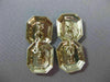 ANTIQUE LARGE 14KT 2TONE GOLD FILIGREE OCTAGON ENGRAVABLE CUFF LINKS #14070