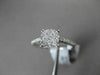 ESTATE .32CT DIAMOND 18KT WHITE GOLD CLUSTER FILIGREE PROMISE FRIENDSHIP RING