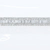 5.98CT DIAMOND 18KT WHITE GOLD 3D ROUND & BAGUETTE 3 ROW CHANNEL TENNIS BRACELET
