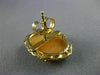 ANTIQUE 14K YELLOW GOLD 3D CLASSIC LADY CAMEO FILIGREE PUSH BACK EARRINGS #20155
