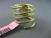 LARGE 2.40CT DIAMOND & AAA MULTI GEM 14KT YELLOW GOLD FLEXIBLE FLOWER SNAKE RING