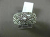 ESTATE WIDE .40CT DIAMOND 14K WHITE GOLD X INFINITY MULTI ROW ANNIVERSARY RING