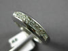 ESTATE .48CT DIAMOND 14KT WHITE GOLD 3D CHANNEL WEDDING ANNIVERSARY RING #18145
