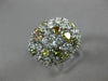 ESTATE WIDE 1.0CT WHITE & MULTI COLOR FANCY DIAMOND 14K WHITE GOLD FILIGREE RING