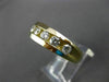 ESTATE 1.10CT DIAMOND 14K YELLOW GOLD 7 STONE CHANNEL ETOILE WEDDING RING #21027