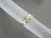 ESTATE 1.74CT WHITE & FANCY YELLOW DIAMOND 18KT GOLD PEAR SHAPE ENGAGEMENT RING