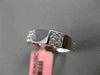 ESTATE .22CT DIAMOND 18K WHITE GOLD 3D SQUARE SEMI ETERNITY 4 STONE WEDDING RING