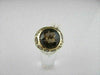 ESTATE WIDE 21.09CT DIAMOND & AAA EXTRA FACET SMOKY TOPAZ 14KT YELLOW GOLD RING