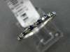 .41CT DIAMOND & AAA SAPPHIRE 14KT WHITE GOLD 3D SEMI ETERNITY ANNIVERSARY RING