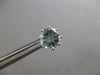 LARGE 2.18CT AAA AQUAMARINE 14KT WHITE GOLD ROUND SOLITAIRE STUD EARRINGS #28140