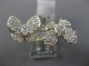 ESTATE LARGE 1.06CT DIAMOND 14KT YELLOW GOLD CLASSIC DOUBLE BUTTERFLY LOVE RING