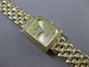 ESTATE 14KT YELLOW GOLD SIMPLE SQUARE QUARTZ SWISS MOVEMENT VICENCE WATCH #15530