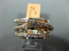 ESTATE WIDE 1.0CT PINK DIAMOND 18KT WHITE & ROSE GOLD MULTI ROW CRISS CROSS RING