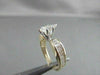 ESTATE 1.93CT MARQUISE BAGUETTE DIAMOND 14K WHITE & YELLOW GOLD ANNIVERSARY RING