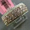 ESTATE WIDE 1.29CT DIAMOND 18KT WHITE & ROSE GOLD 3D WEDDING ANNIVERSARY RING
