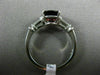 LARGE 2.69CT BAGUETTE DIAMOND & OVAL SPINEL TOURMALINE PLATINUM ENGAGEMENT RING