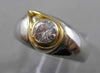 ANTIQUE ART DECO EURO MINE DIAMOND 14KT WHITE GOLD COCKTAIL FILIGREE RING #21489