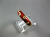 ESTATE .15CT DIAMOND & REED ENAMEL 18KT YELLOW GOLD ETOILE 5MM FUN RING