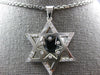 .52CT DIAMOND 14K WHITE GOLD STAR OF DAVID DOUBLE PLATED ETOILE FLOATING PENDANT