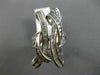 ESTATE MASSIVE 1.92CT DIAMOND 18KT WHITE GOLD 3D CRISS CROSS LOVE KNOT FUN RING