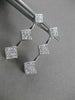 ESTATE LARGE 1.0CT DIAMOND 14KT WHITE GOLD JOURNEY HANGING EARRINGS #17150