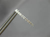 .50CT DIAMOND 14KT WHITE GOLD 3D CLASSIC 1.5mm INSIDE OUT LOVE HOOP EARRINGS