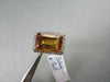 ESTATE WIDE 9.67CTW AAA CITRINE & DIAMOND 14KT WHITE GOLD RING