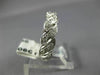ANTIQUE 1.60CT DIAMOND 14K WHITE GOLD INFINITY FISHTAIL WEAVE ETERNITY RING #335